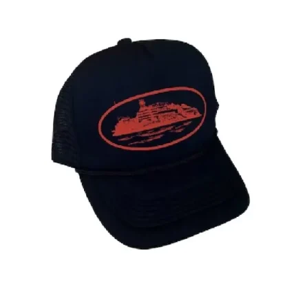 Black Cortiez Alcatraz Trucker Hat