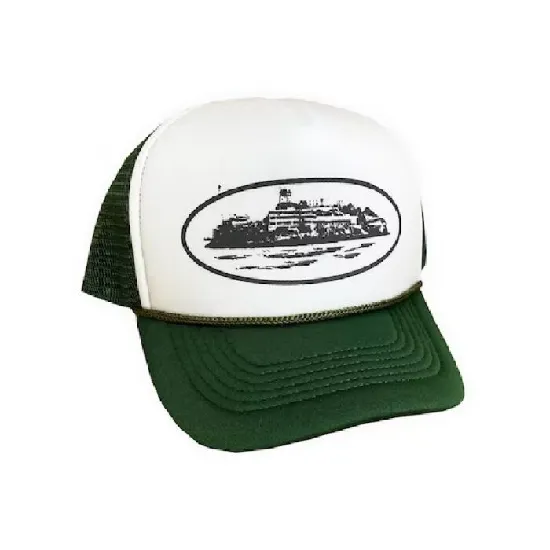 Cortiez Alcatraz Green Trucker Hat Cortiez Alcatraz Green Trucker Hat