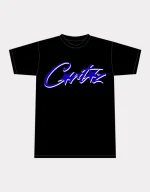Black Cortiez Allstarz T-shirt Blue Logo