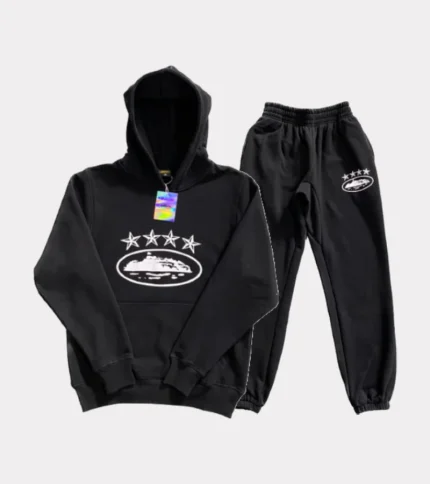Cortiez Black Tracksuit Grey Logo