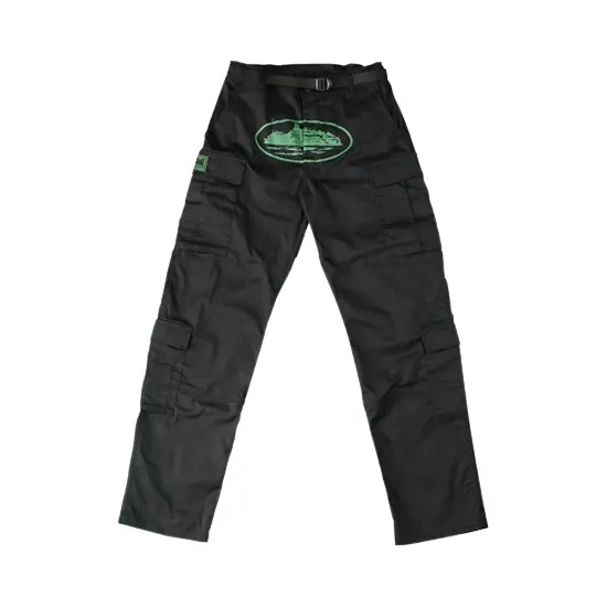 Cortiez Mula Guerillaz Green Logo Cargo Black Cortiez Mula Guerillaz Green Logo Cargo Black