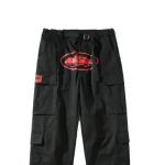 Cortiez Black Guerillaz Cargos Red Logo