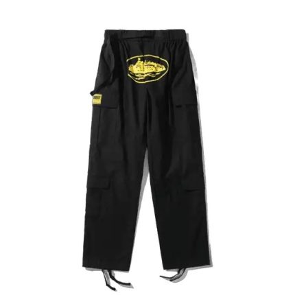 Cortiez Yellow Logo Guerillaz Cargos Black