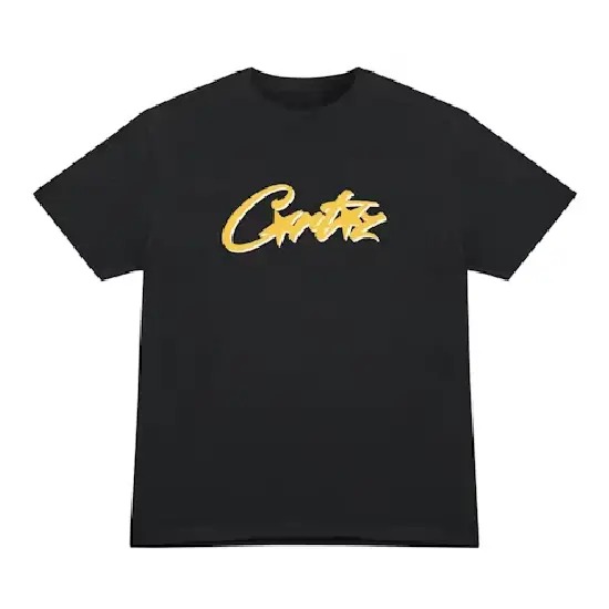 Black Cortiez Allstarz Yellow Logo T-Shirt Black Cortiez Allstarz Yellow Logo T-Shirt