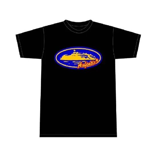 Cortiez Aufentic T-Shirt Blue/Black Cortiez Aufentic T-Shirt Blue/Black