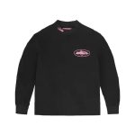 Cortiez Black Alcatraz Waffle Sweatshirt Pink Logo
