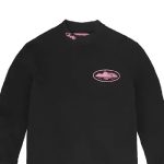 Cortiez Black Alcatraz Waffle Sweatshirt Pink Logo
