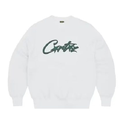 White Cortiez Allstarz Sweatshirt Green Logo