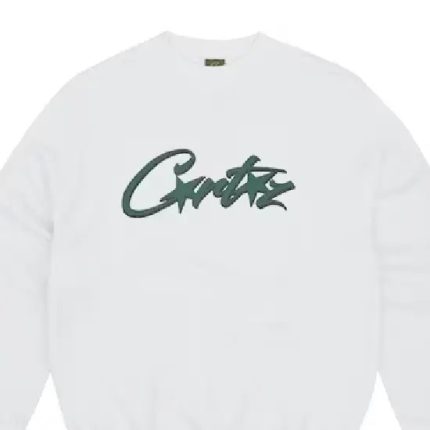 White Cortiez Allstarz Sweatshirt Green Logo