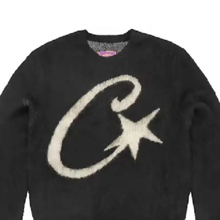 Cortiez Black C Star Mohair Knit Sweatshirt