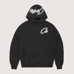 Corteiz Satin C Star Appliqué Hoodie Black