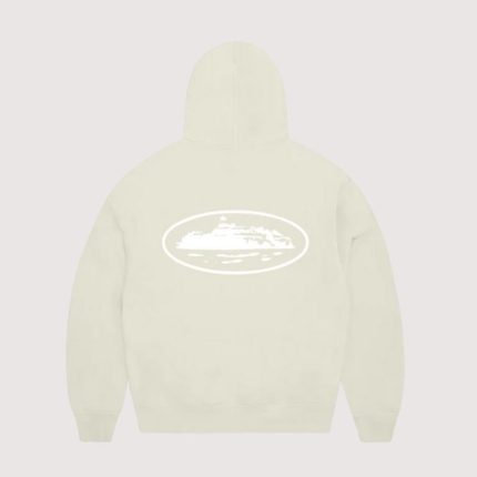 Cortiez Island Puff Print Zip Hoodie Off White
