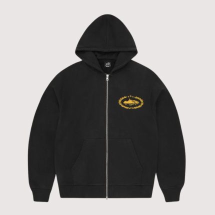 Supeiror Royale Zip Hoodie Black / Yellow