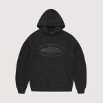 Corteiz Alcatraz Hoodie 2025 Black logo