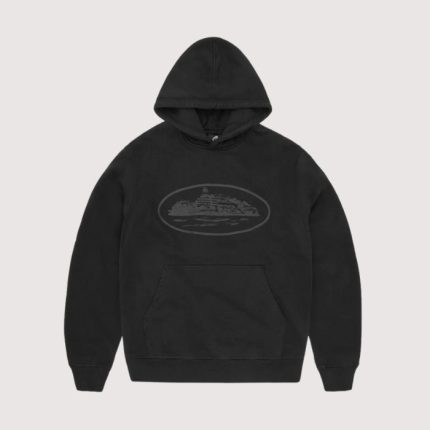 Corteiz Alcatraz Hoodie 2025 Black logo