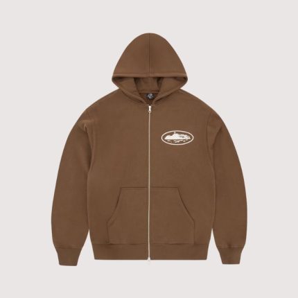 Corteiz Island Puff Print Zip Hoodie