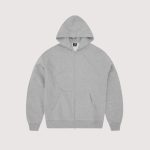 Corteiz Lundun Stitch Zip Hoodie Heather Grey