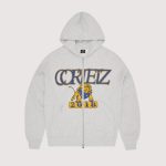 Cortiez Lion Boxy Zip Hoodie Light Heather